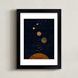 "Modern Solar System" - Art Print in Galaxy by Field and Sky - Framed