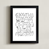 "I Want A Million Pets I" - Art Print in Galaxy by Lucrecia Caporale - Framed