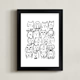 "I Want A Million Pets II" - Art Print in Galaxy by Lucrecia Caporale - Framed