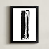 "Make Mine a Double" - Art Print in Charcoal by Stephanie Nowotarski - Framed