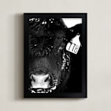 "Not Just A Number" - Art Print in Deep Black by Leslie Le Coq - Framed