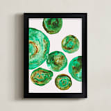 "Jade" - Art Print in Jade by Belia Simm - Framed