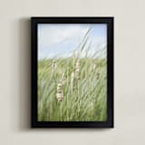 "Summer grass one" - Art Print in summer green by Stacy Cooke - Framed