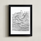 "Sentimentary" - Art Print in Onyx by Stephanie Nowotarski - Framed