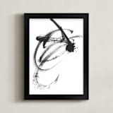 "Crescendo" - Art Print in Black by Misty Hughes - Framed