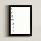 "Phase" - Art Print in Moon Grey by Emily Magone - Framed