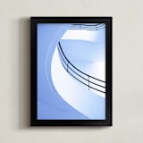 "Escape Routes #3" - Art Print in purple blue by Massimiliano Massimo Borelli - Framed