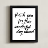 "wonderful day" - Art Print in black by Ramoncita - Framed