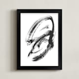 "Rambunctious" - Art Print in Black by Misty Hughes - Framed