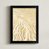 "Flowing Sand Dunes" - Art Print in Warm Sand by Daniela - Framed
