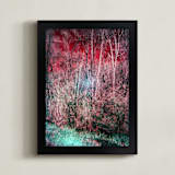 "Apparition IR" - Art Print in Red Glow by Jeff Preuss - Framed