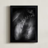 "Night Jungle" - Art Print in Black and White by flvx studio - Framed