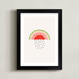 "Watermelon Rainbow " - Art Print in Melon by Anda Safta - Framed