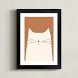 "House Cat" - Art Print in Sienna by Coit Creative - Framed