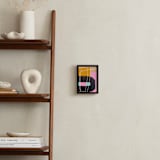 "Lines and Paths" - Art Print in Amaranth Pink by Deborah Velasquez - In a Room