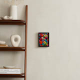 "Abstract Felted Wool I" - Art Print in Multi Golden by A MAZ Design - In a Room
