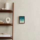 "Ombre Waves" - Art Print in Turquoise Sea by Honeybunch Studio - In a Room