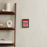 "Linked No 3" - Art Print in Ruby Red by HAPI ART - In a Room
