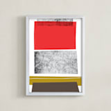 "Abstracciones Vol. 3" - Art Print in Maraschino by Aspacia Kusulas - Framed