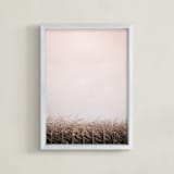 "Late Harvest" - Art Print in Mist by Robin Ott - Framed