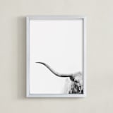 "Brandir" - Art Print in Charcoal by Amy Carroll - Framed