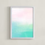 "Bermuda" - Art Print in Amour by Artsy Canvas Girl Designs - Framed