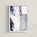 "StoneWash" - Art Print in Stone Coral by AlisonJerry - Framed