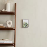 "Landscape of Triangles and Dots" - Art Print in Forest Green by Yao Cheng Design - In a Room