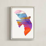 "Peace" - Art Print in Natural by Alexandra Dzh - Framed