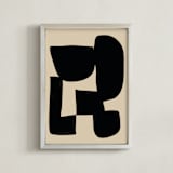 "Connect" - Art Print in Noir by Beth Vassalo - Framed