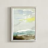 "Sunset Fade No 1" - Art Print in Mist by Kelly Ventura - Framed