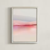 "Sailors Delight" - Art Print in Pink Skies by Karen Kardatzke - Framed