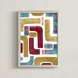 "Possibilities" - Art Print in Mustard by Bethania Lima - Framed