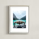 "Wild Blue Yonder" - Art Print in Glacier by Korry Brown - Framed