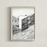 "Mountain View" - Art Print in rock by Sumak Studio - Framed