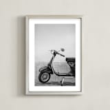 "Ciao" - Art Print in Charcoal Black by Tania Medeiros - Framed