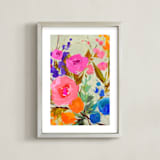 "Fancy Free" - Art Print in Rainbow by Jess Franks - Framed