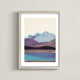 "Peaceful Valley" - Art Print in Mountain Mist by Field and Sky - Framed