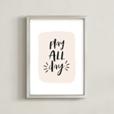 "Night & Day I" - Art Print in Blush by Erica Krystek - Framed