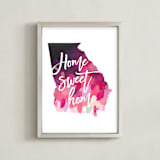 "Georgia (Azalea)" - Art Print in Azalea by Holly Whitcomb - Framed