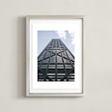 "High Rise" - Art Print in Cloudy Blue by Christian Florin - Framed