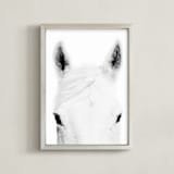 "Snow Ready" - Art Print in Snow by Robin Ott - Framed