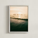 "Dusk Dip II" - Art Print in Dark Water by David Michuki - Framed