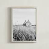 "highland prairie II mono" - Art Print in ash by Kamala Nahas - Framed