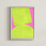 "Closer and Closer" - Art Print in Intense rose by Marta Crea - Framed