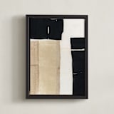"At The Door II" - Art Print in Ebony by Jennifer Daily - Framed Canvas
