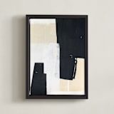 "At The Door I" - Art Print in Ebony by Jennifer Daily - Framed Canvas