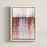 "Like a Marbling" - Art Print in Rust by Sumak Studio - Framed Canvas