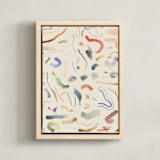 "Messy" - Art Print in Sample by Sumak Studio - Framed Canvas