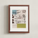 "Nature in Pieces" - Art Print in Vintage Blush by Alisa Galitsyna - Framed Canvas